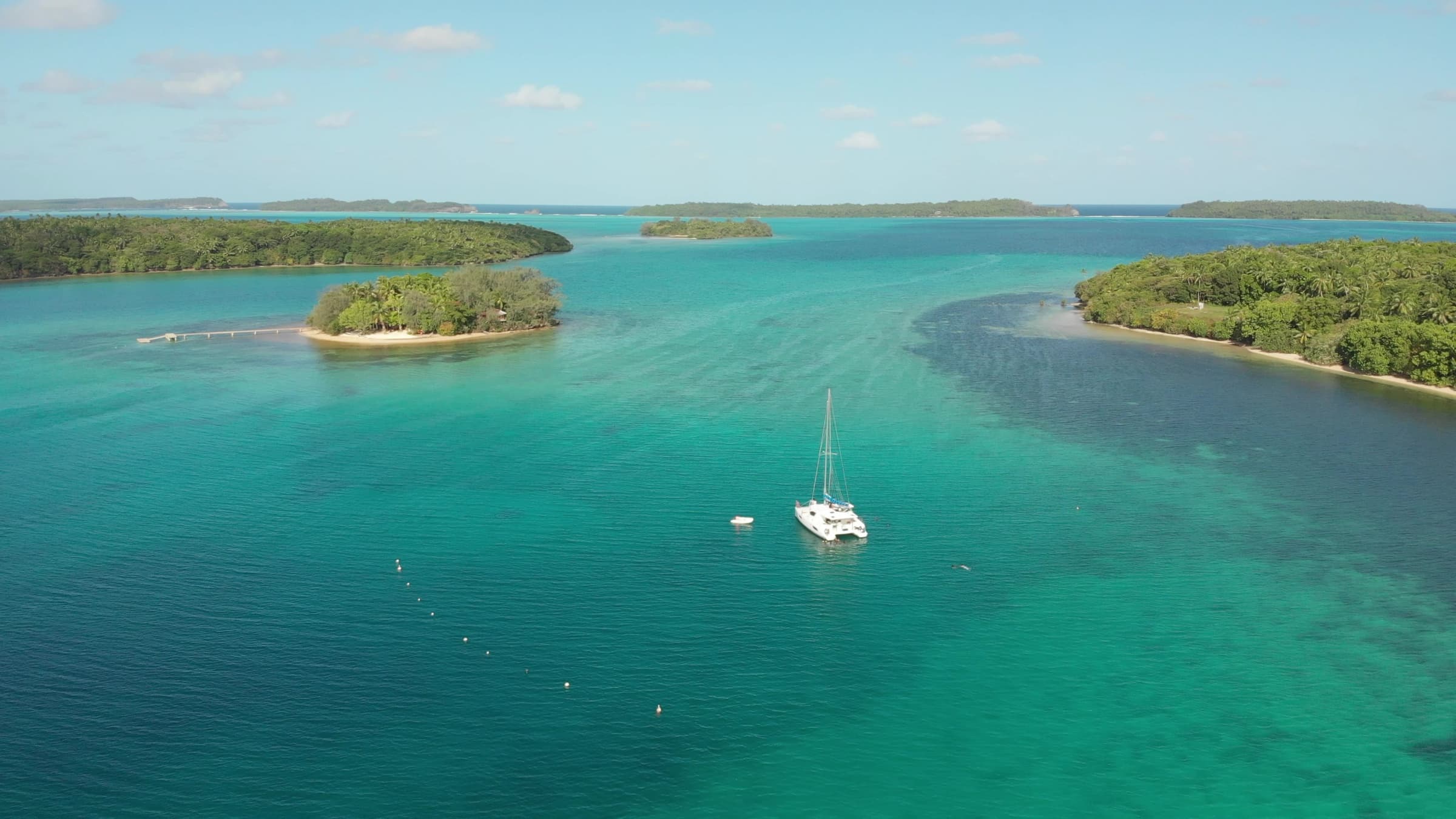 The Vava'u archipelago from above