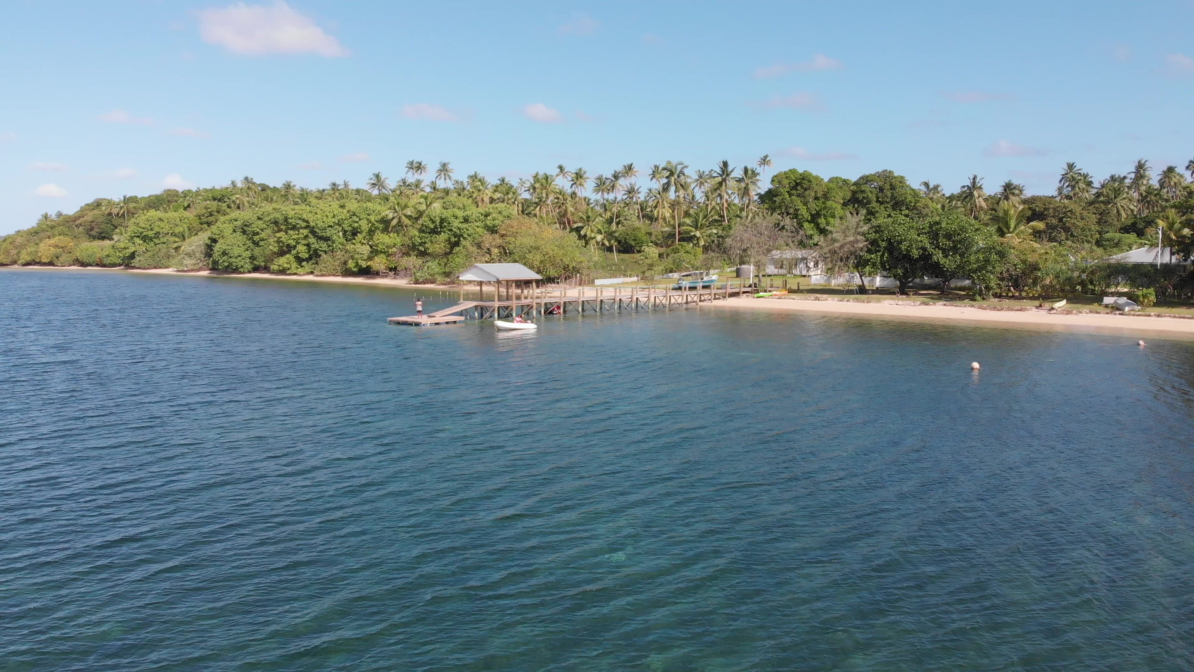Private jetty from above